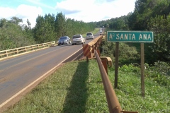 Cartel Arroyo Santa Ana (Santa Ana, Provincia de Misiones, Argentina)